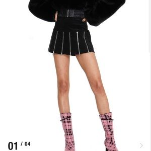 I AM GIA claudia mini skirt black size small